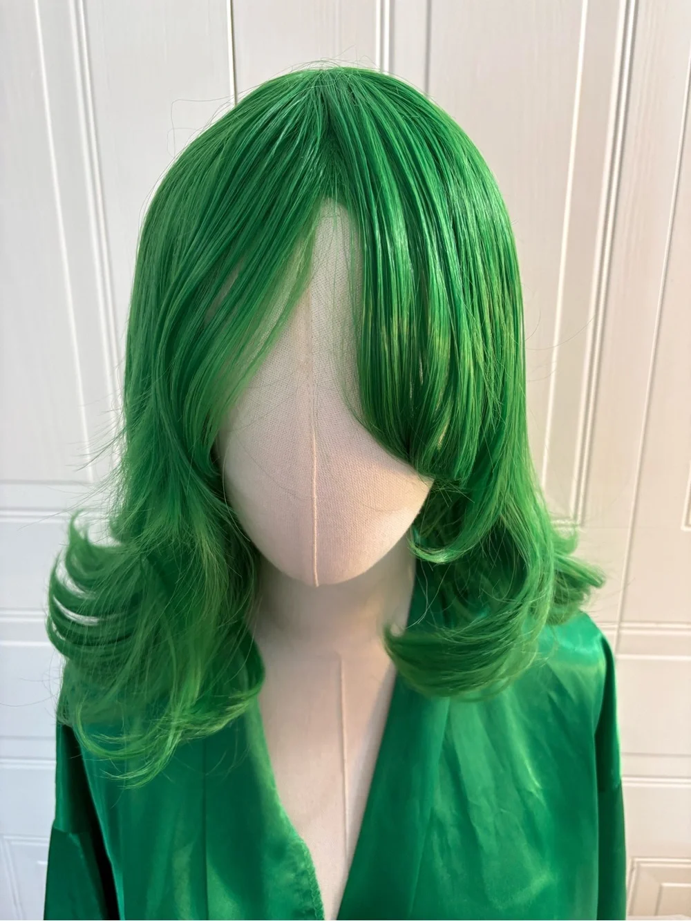 Short Green Synthetic Party Halloween Cosplay Wig NWOT